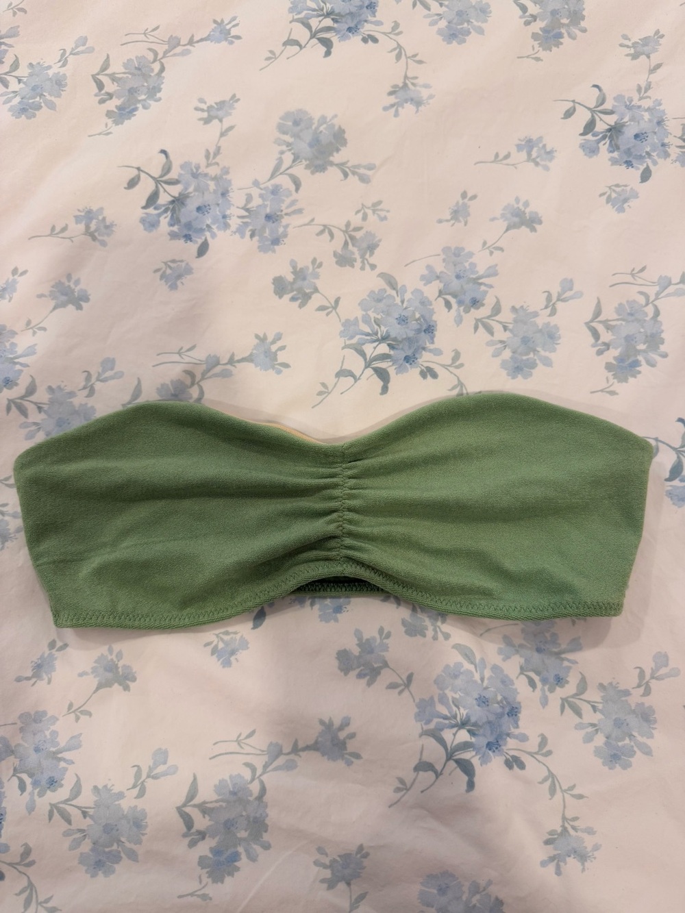 PacSun Sage Green Strapless Bandeau Bikini Top